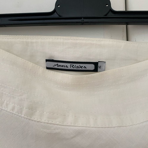 Anna Riska linen skirt like new, white size M