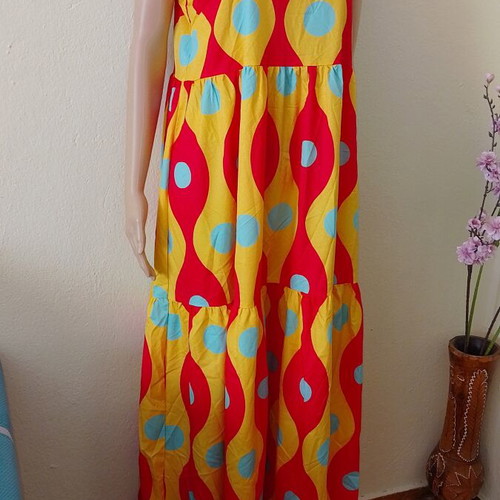 Long colorful balloon dress new, sizes M and L
