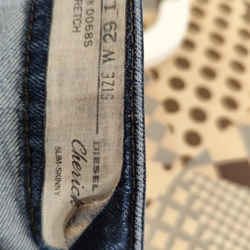 Diesel Cherish slim-skinny low rise vintage jeans, blue