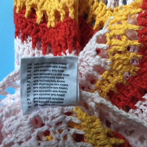 Γυναικείο τόπ H&M σε νούμερο M 48% cotton and 55% ramie!
