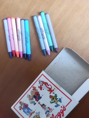 Kellogg's Promotional Crayons Set of 10 like new