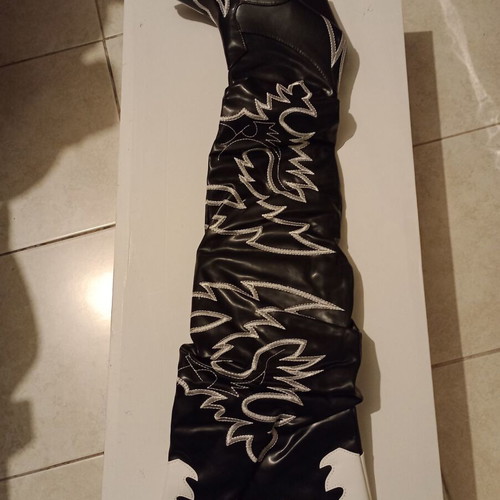 Todzi Over the Knee Cowboy Boots New, Black, Size 41