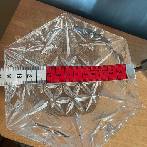 Set of 2 Vintage Crystal Ashtrays like new