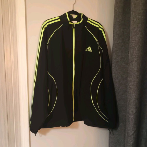 Adidas Teamgeist Adicolor No2XL tracksuit jacket new black with fluorescent details