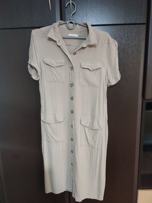 Calliope Shirt Dress beige, like new, size M