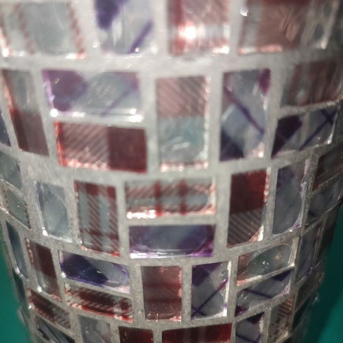 Mosaic Vase like new, decorative for home or office
