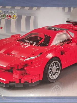 Creative Blocks red racing car new, 272 pieces