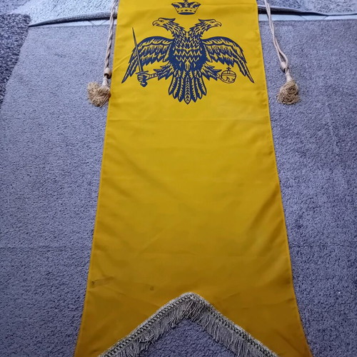 Banner with Byzantine double-headed eagle like new