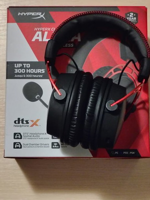 HyperX Cloud Alpha Wireless gaming headset like new