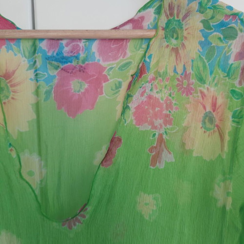 Silk tunic new, colorful, size S