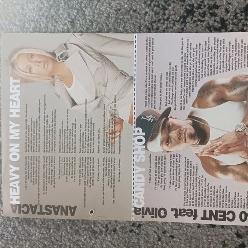 Afisorama used with 4 double-sided pages of lyrics