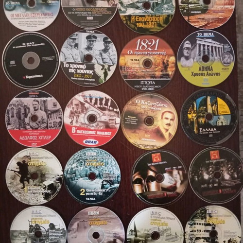 History DVD and VCD set like new, 20 discs with BBC series