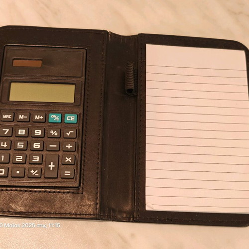 Calculator with case and notebook new