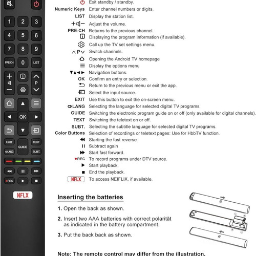 Universal Remote for TCL Smart TV new