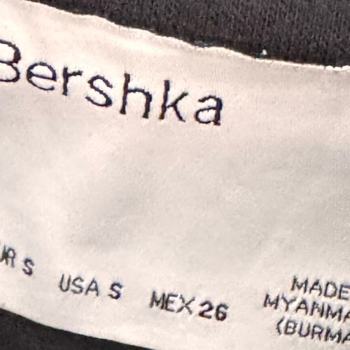 Bershka varsity jacket size S like new, black and white