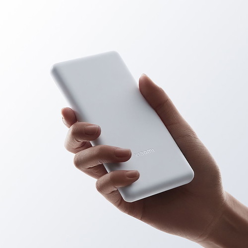 Xiaomi Lite Power Bank 10000mAh with 2 USB-A and 1 USB-C ports, white