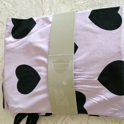 Primark pajama set with long pants and short sleeve top, size medium