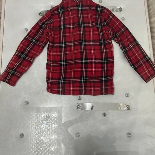 Holiday pajamas set red size M like new