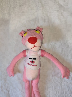 Pink Panther plush used, 55 cm