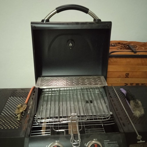 Thermogaz barbecue used, two burners
