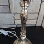 Vintage silver-plated table lamp like new, electric
