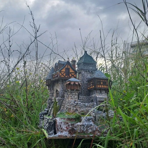 Handmade castle new, unique decorative art piece