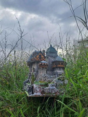 Handmade castle new, unique decorative art piece