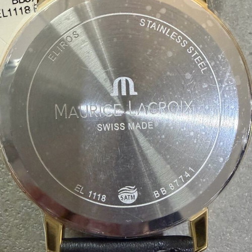Maurice Lacroix Eliros EL 1118 new men's gold watch