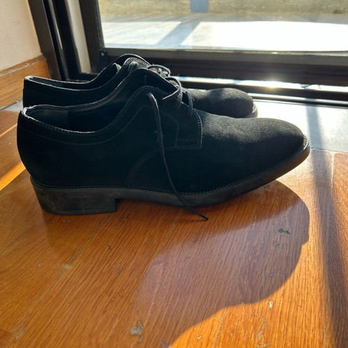 Tod's men's black suede shoes used, size 10 (44-45)