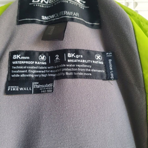 O Neill kids waterproof jacket with lining like new for boy 140cm