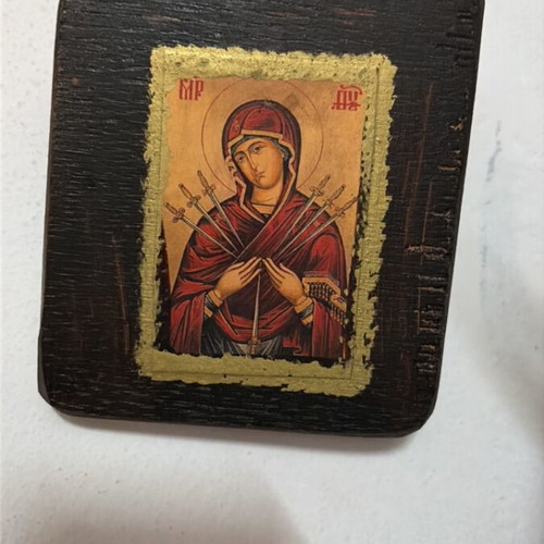 Icon of Panagia Eptaspathi with seven swords