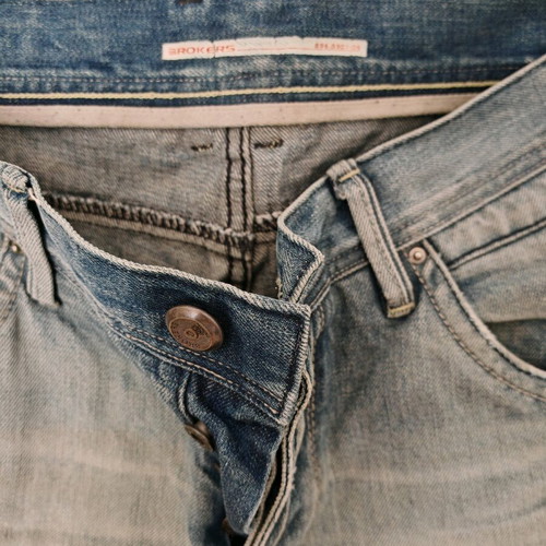 Broker's men's slim fit jeans like new, blue stone washed