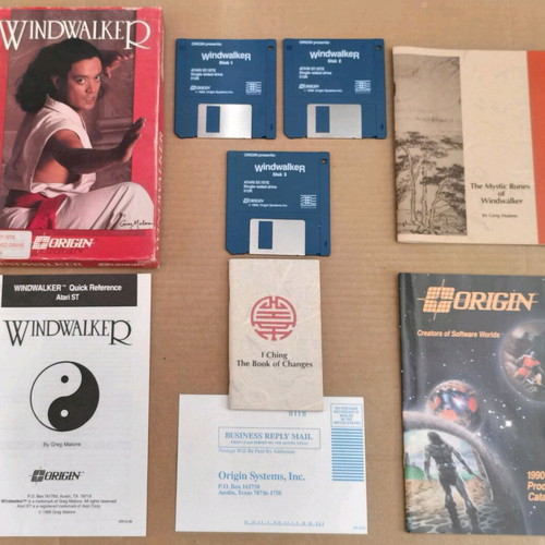 Windwalker (Origin) Atari ST like new, complete in box