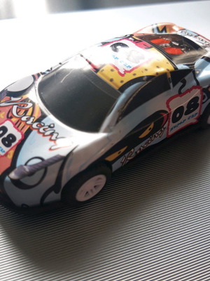 Racing toy car used with impressive colors and pull-back mechanism