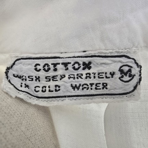 Vintage white Edwardian style shirt size S used