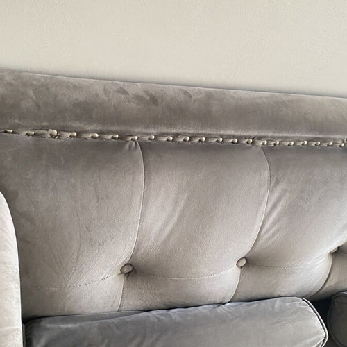 Velvet sofa used, 1.50 m width