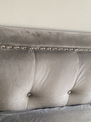 Velvet sofa used, 1.50 m width
