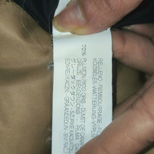Zara down puffer jacket used, camel and gold colors