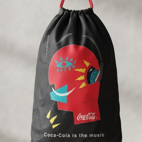 Vintage waterproof drawstring shoulder bag Goody's Coca-Cola 1992