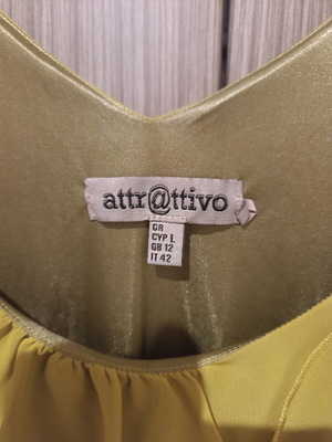 Καλοκαιρινό φόρεμα Attrattivo Large, σαν καινούργιο, πράσινο με πλεκτές τιράντες