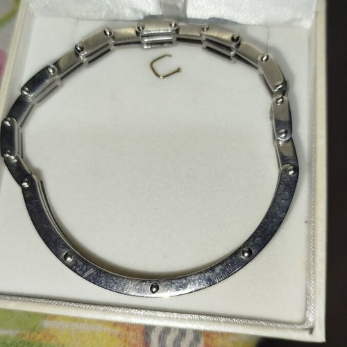 Gregio stainless steel men's bracelet new silver