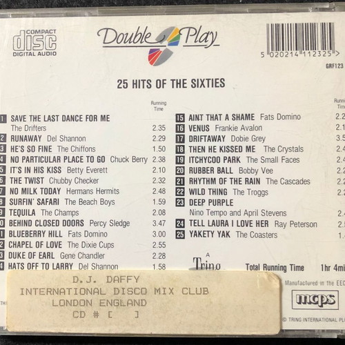 CD 25 Hits Of The 60's used