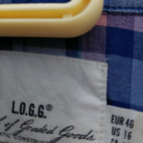 Women's checked sport shirt used, size large, H&M