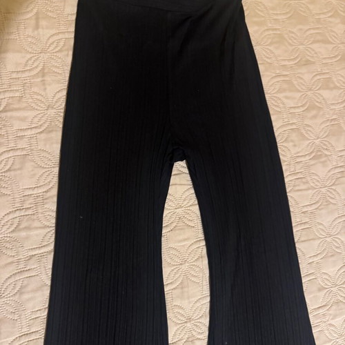 Bershka Black Ribbed Skinny Pants XS like new