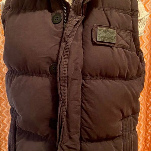 Superdry Academy Gilet brown size L like new