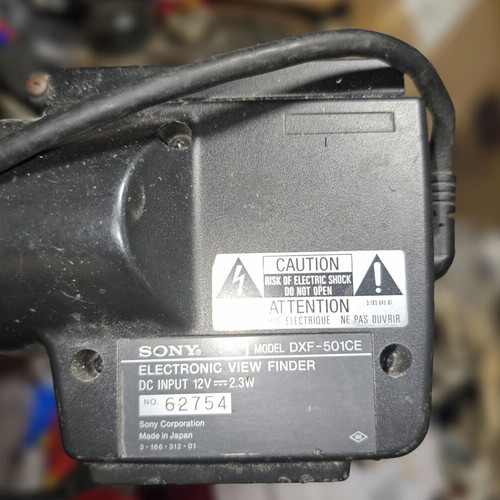 Sony Electronic Viewfinder DXF-501 used, unknown functionality