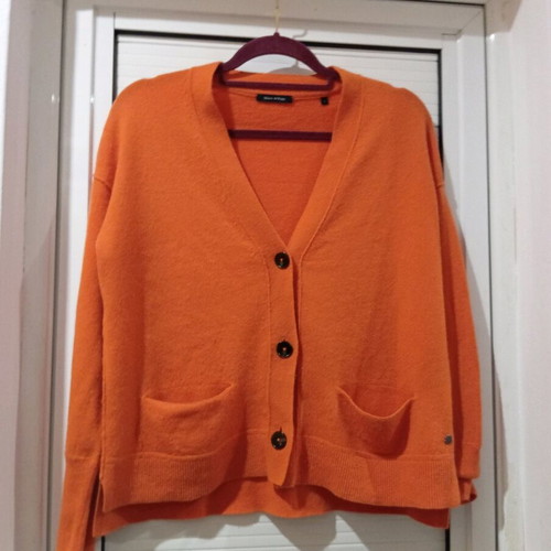 Marc O'Polo cashmere cardigan like new, size S-M, orange