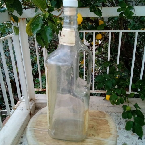 Beefeater bottle used, height 35 centimeters