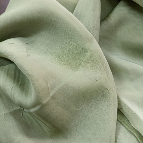 Spanish curtain fabric sage green new