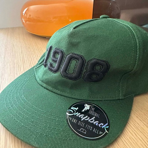 Panathinaikos 1908 Flat Snapback Hat like new, green
